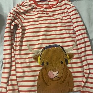 Highland cow shirt size 11/12 mini Boden